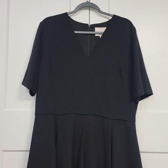 Gal Meets Glam Edith City Crepe Fit & Flare midi dress, size 20 - Picture 5 of 10